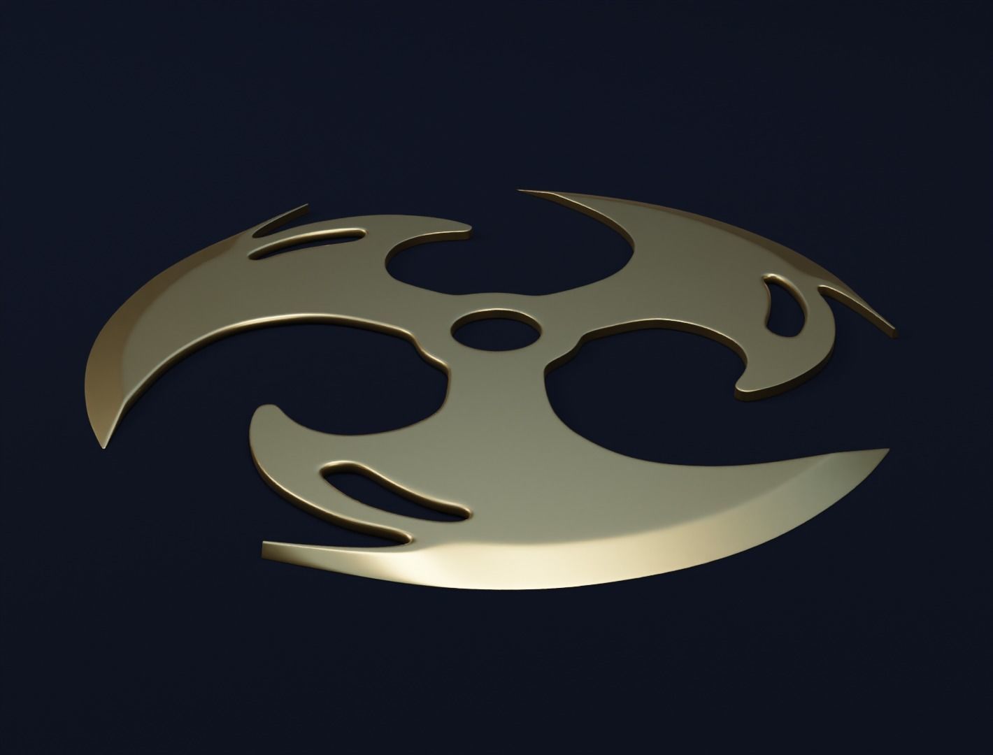 Shuriken blade 3D model for 3D print 3D print model_1