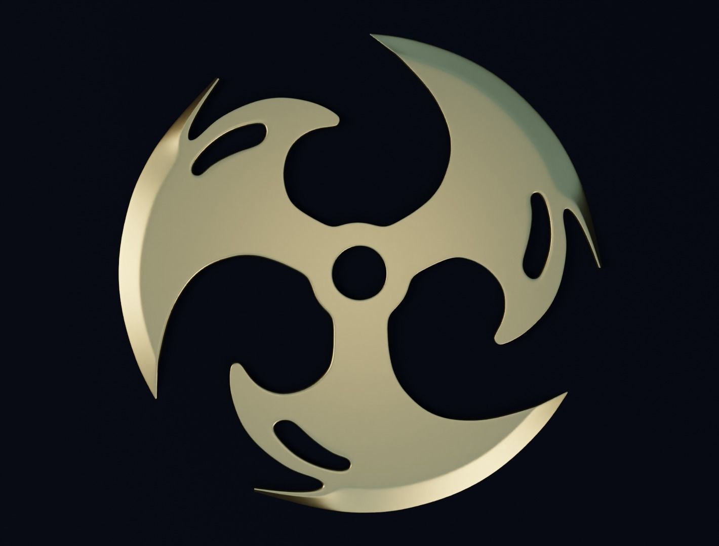 Shuriken blade 3D model for 3D print 3D print model_2