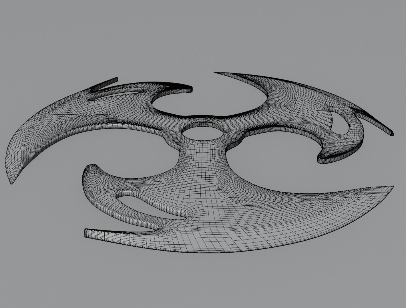 Shuriken blade 3D model for 3D print 3D print model_13