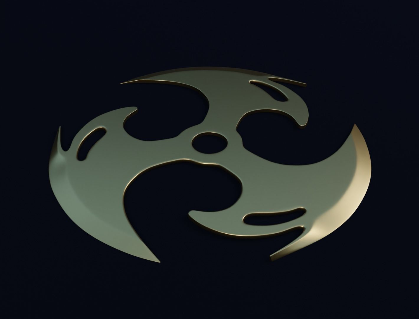 Shuriken blade 3D model for 3D print 3D print model_7