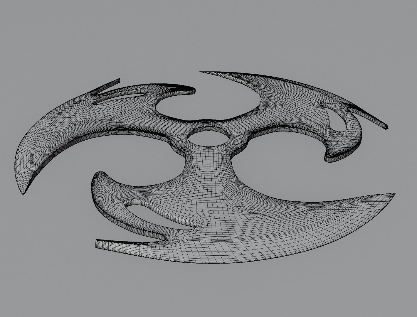 Shuriken blade 3D model for 3D print 3D print model_10