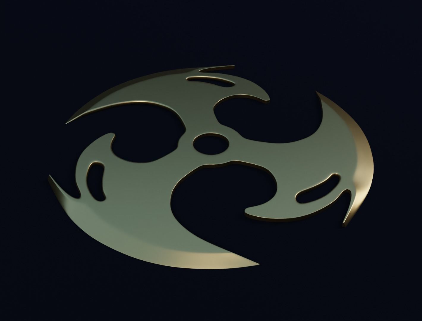 Shuriken blade 3D model for 3D print 3D print model_8