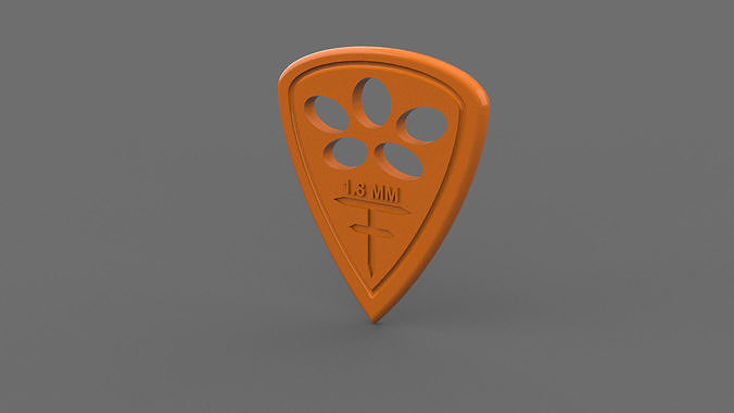 Guitar pick  Free 3D print model