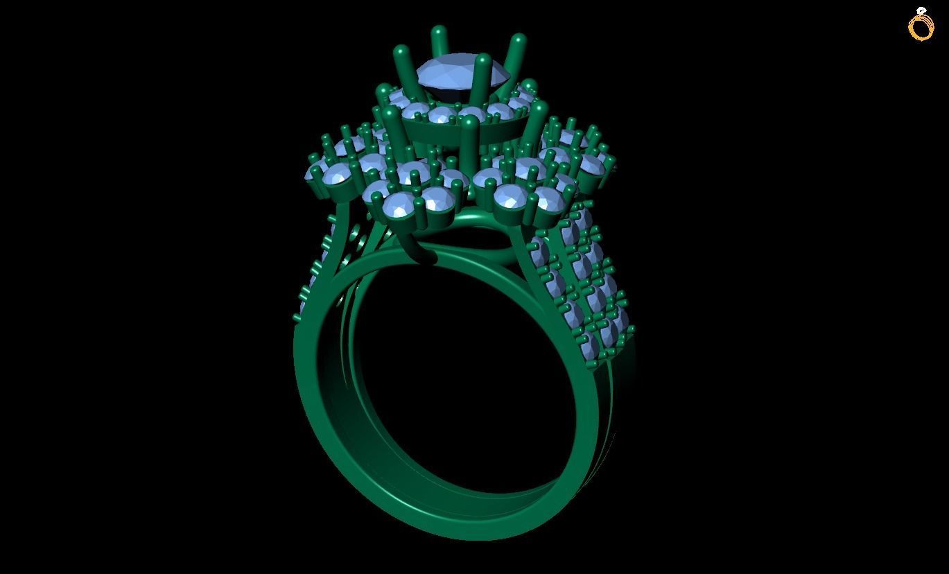 Rings 3D print model_4