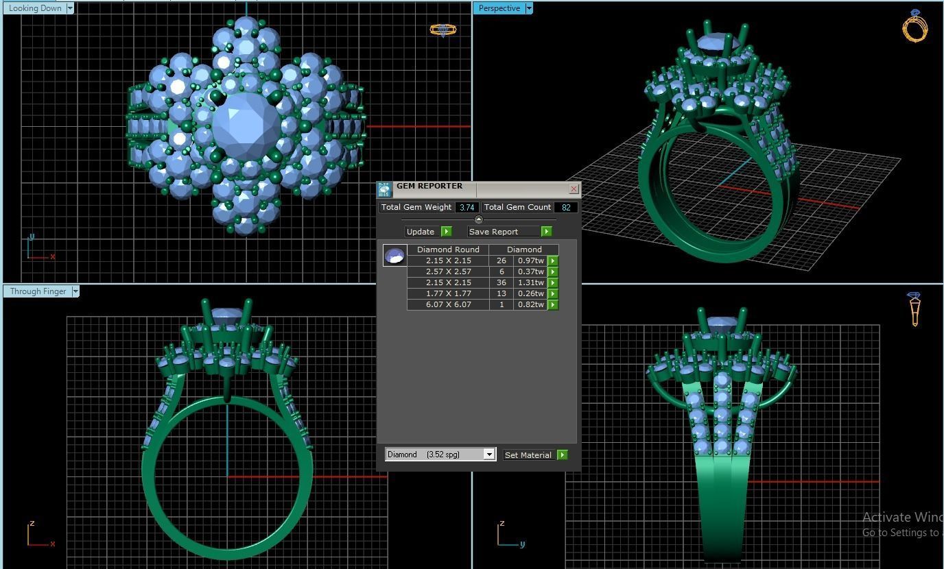 Rings 3D print model_3