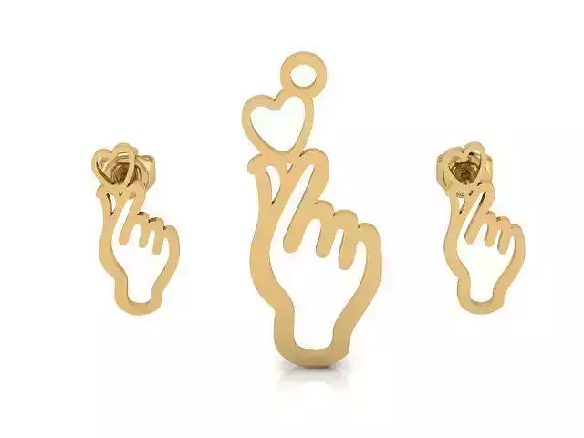 Cute Heart Mini Set 3dm stl obj mtl