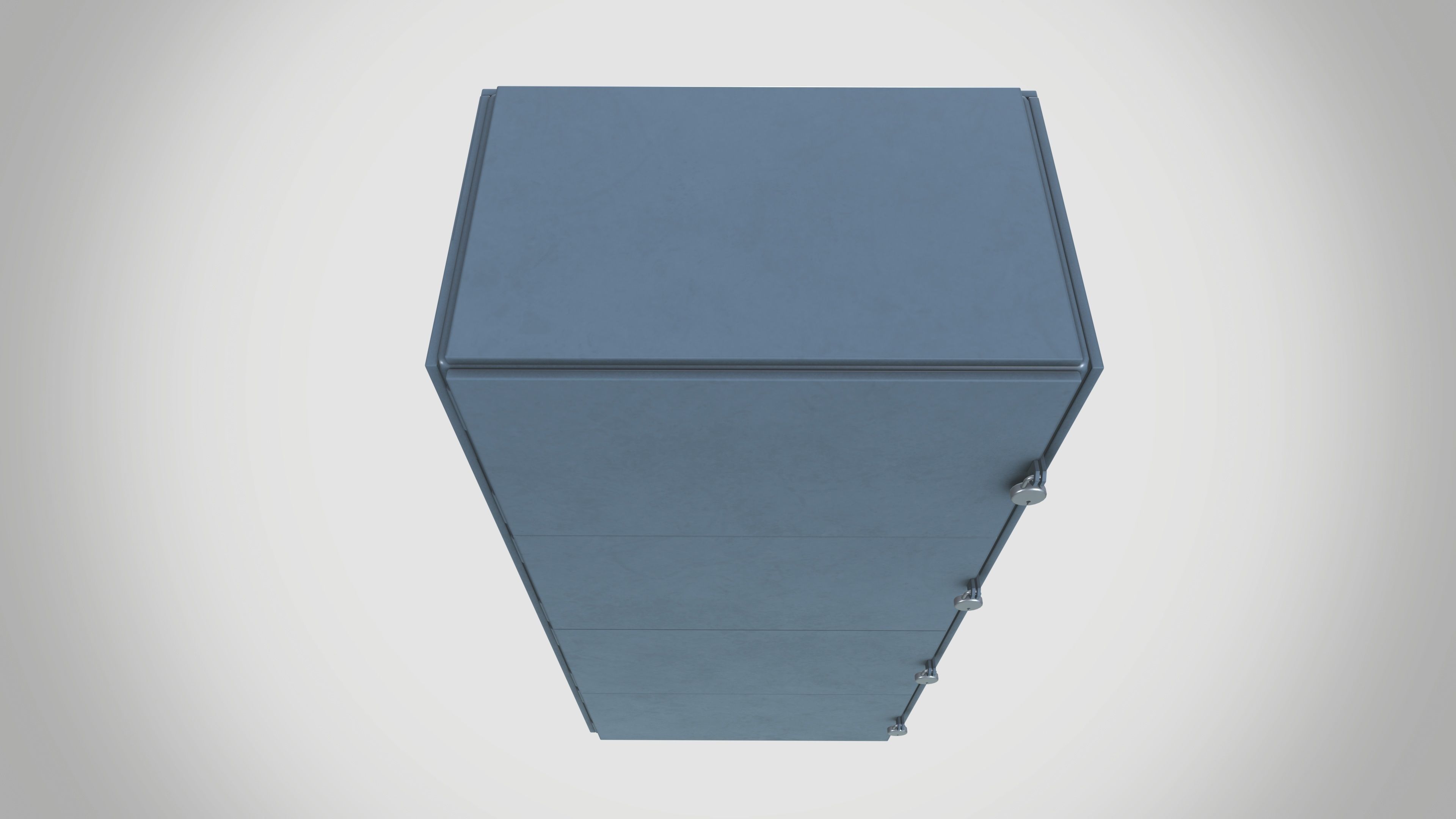 Locker Low-poly 3D model_4