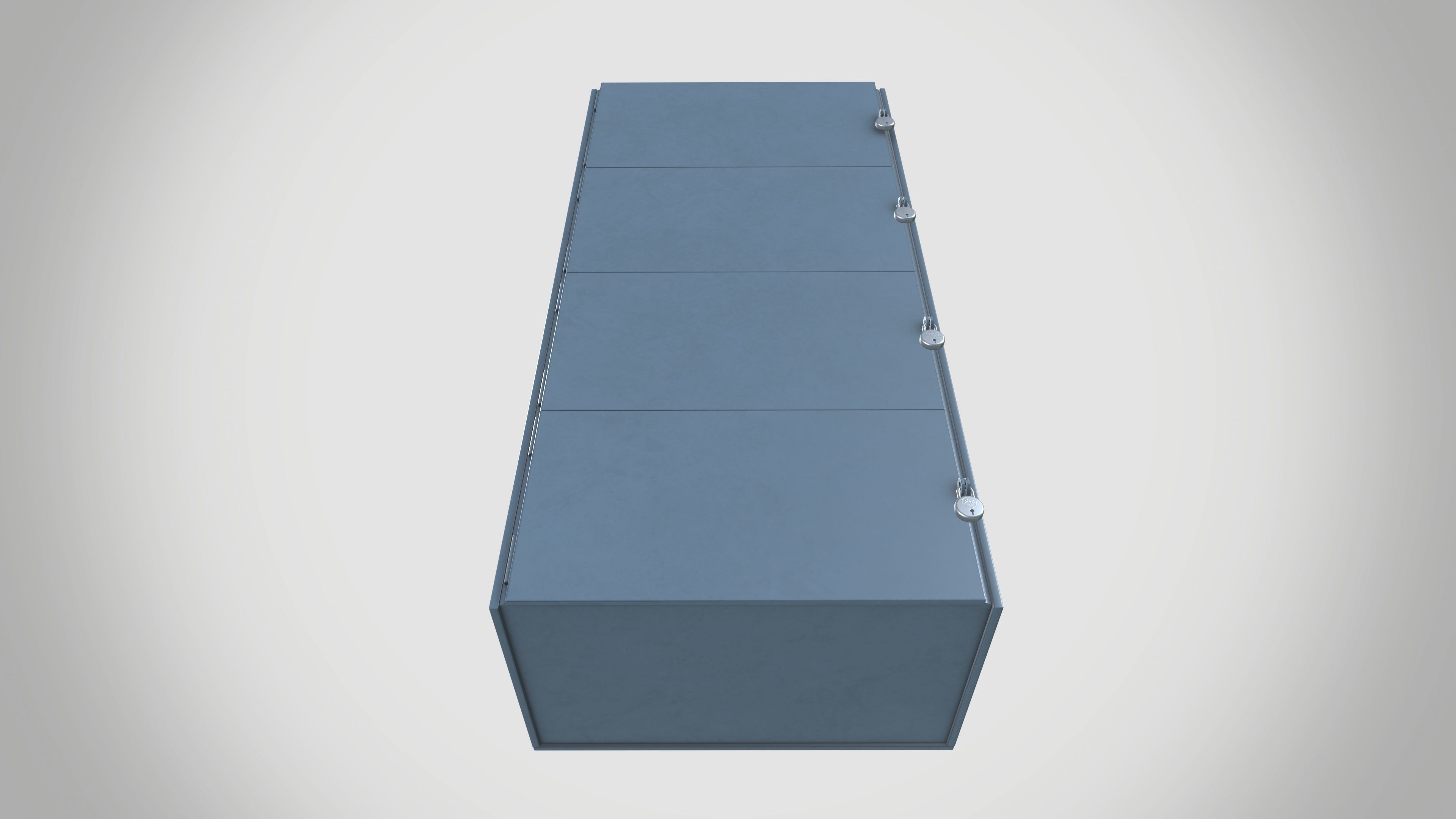 Locker Low-poly 3D model_5