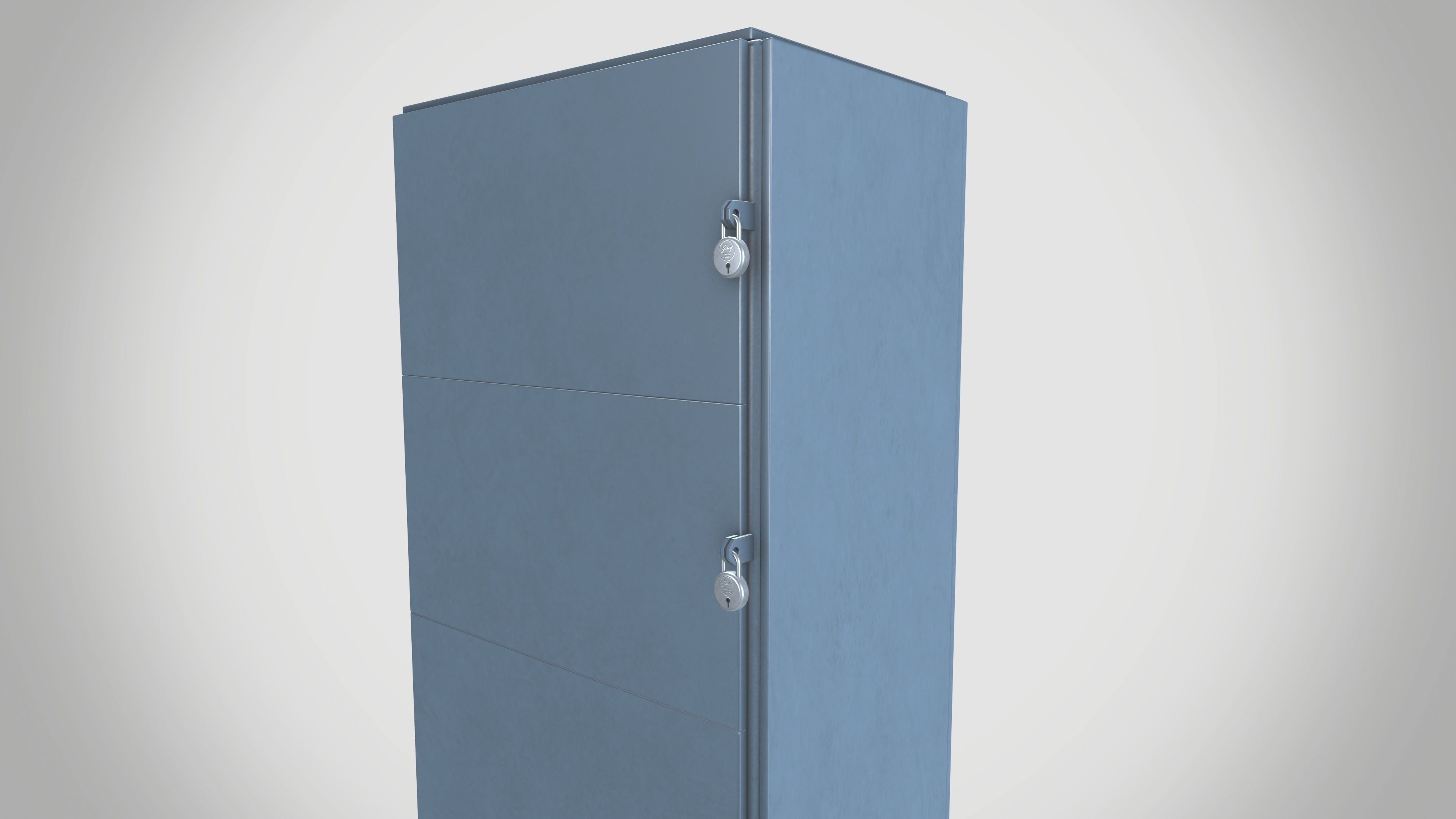 Locker Low-poly 3D model_6