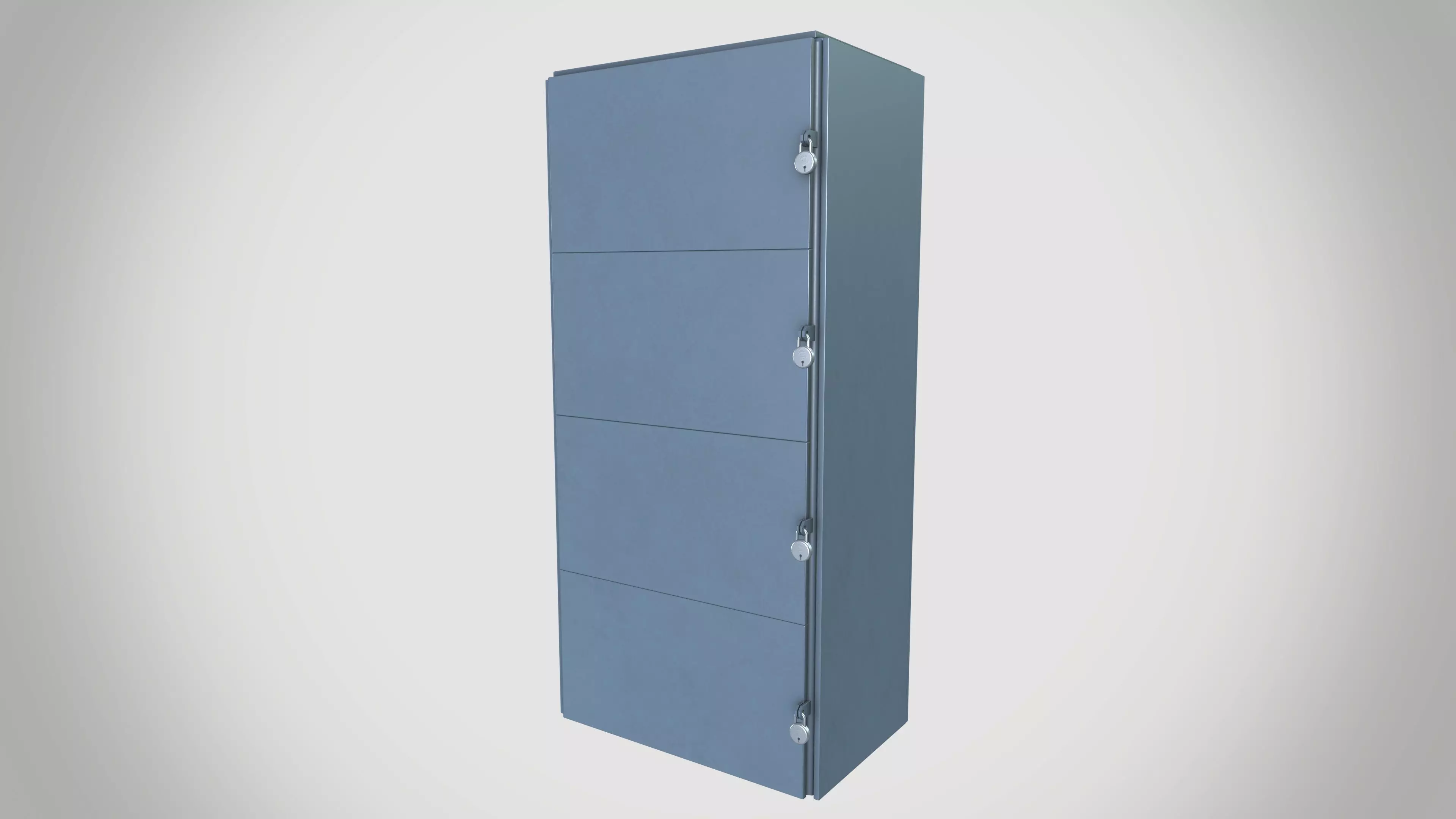Locker Low-poly 3D model_0