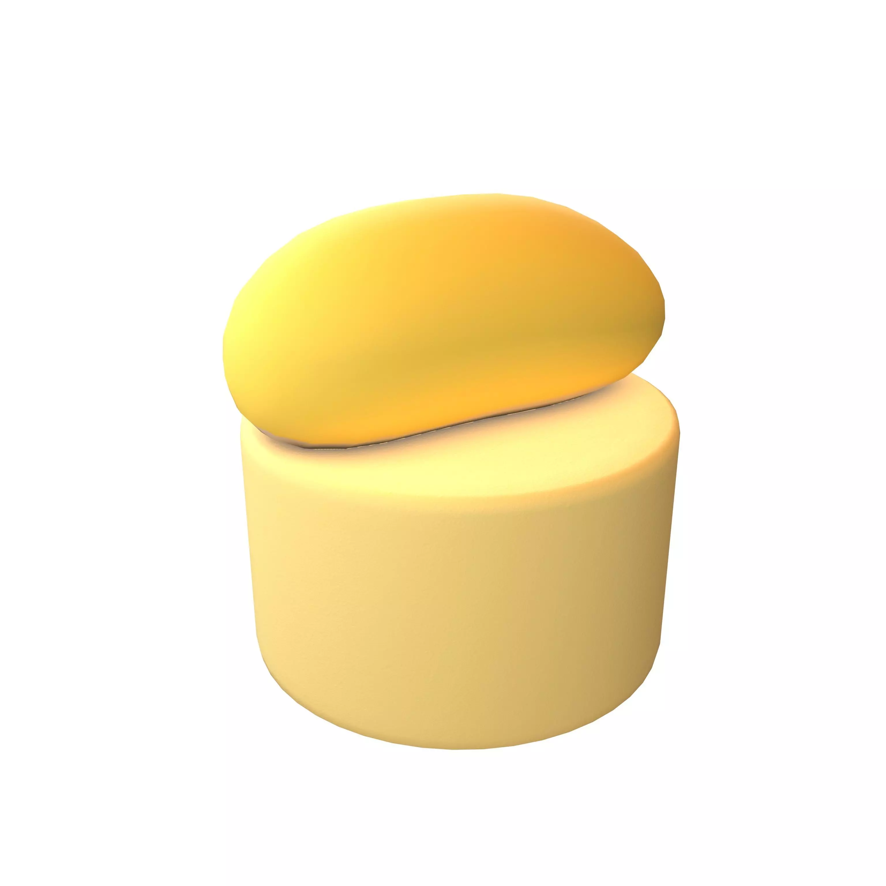 Cartoon Durian Cake v1 001 Low-poly 3D model