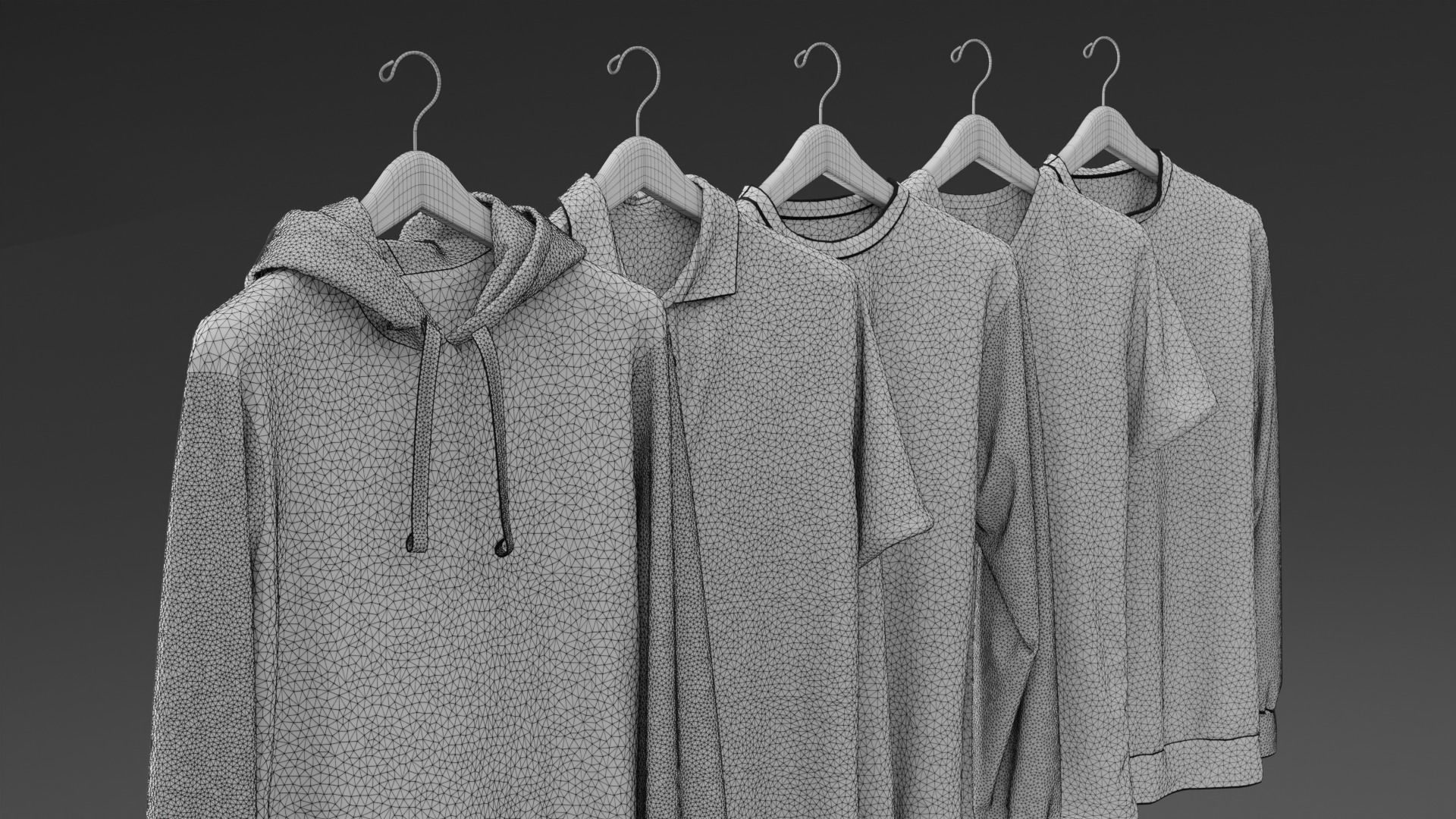 Hanging Clothes 3D model_5
