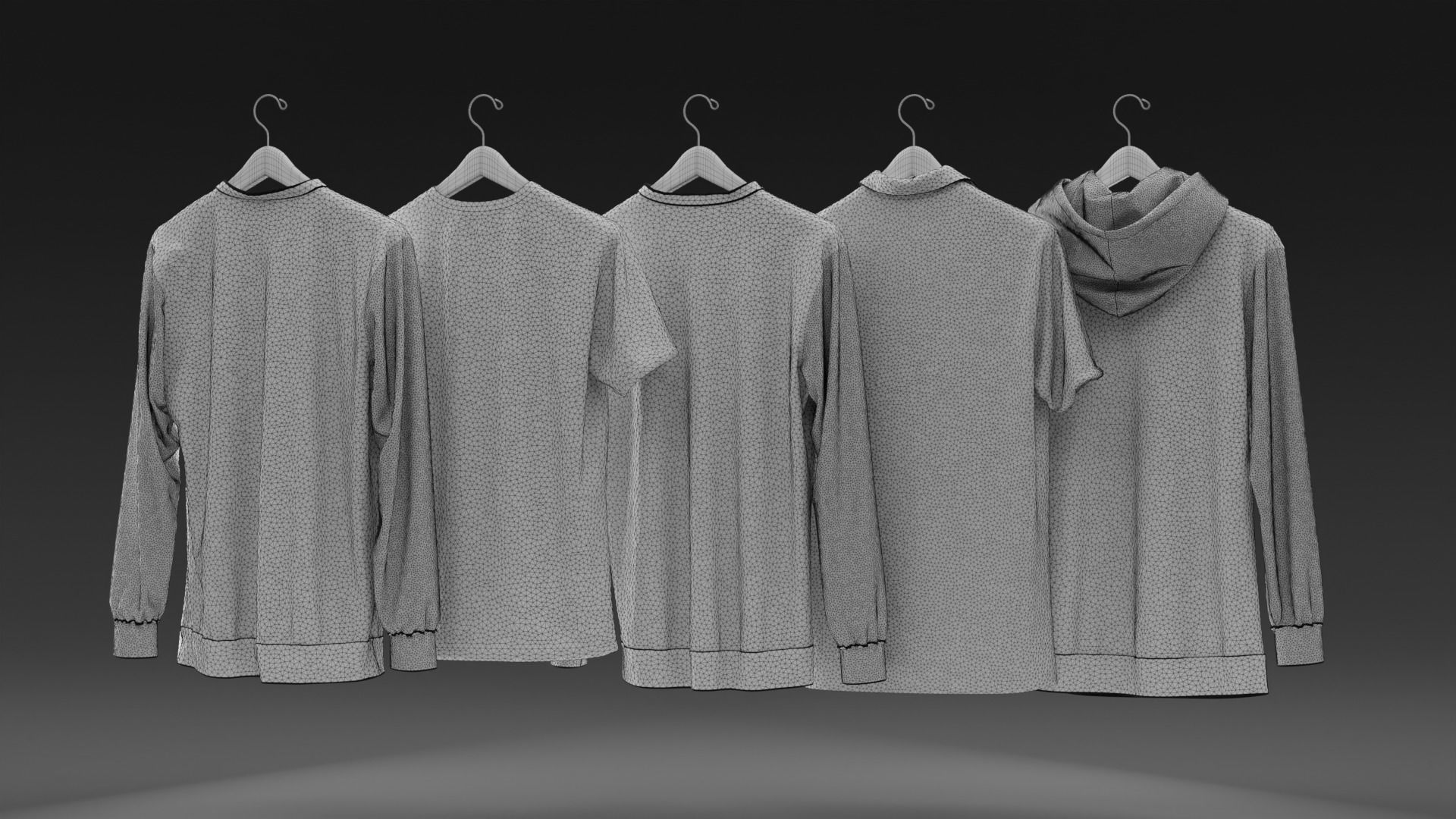 Hanging Clothes 3D model_3
