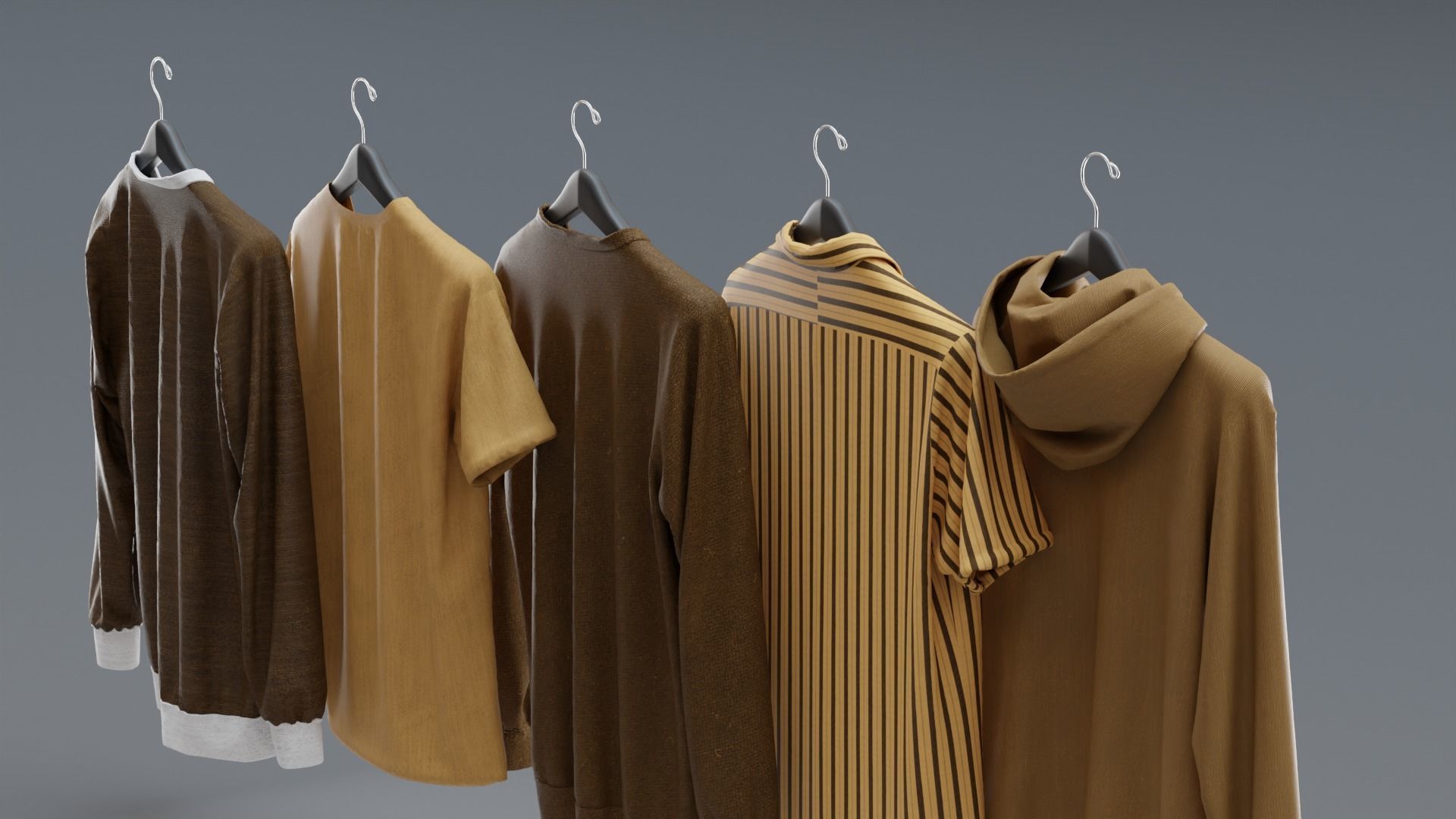 Hanging Clothes 3D model_6
