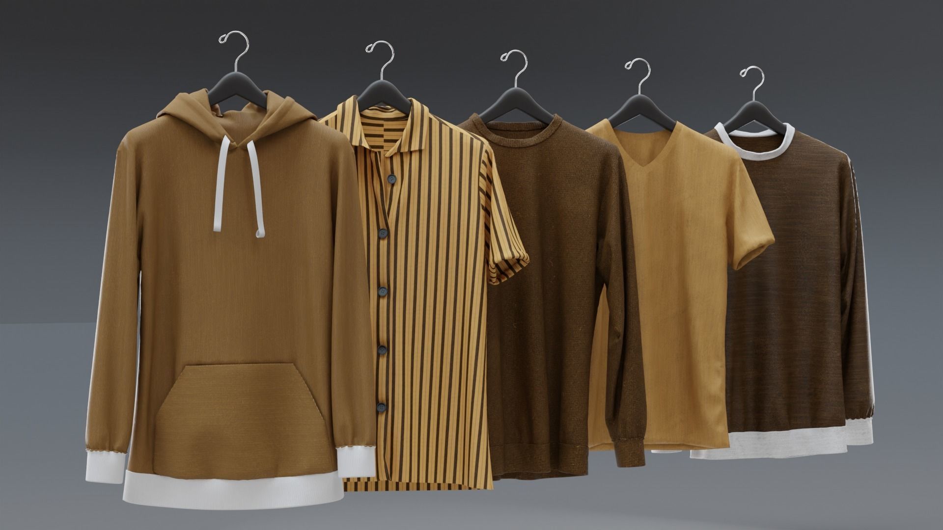 Hanging Clothes 3D model_8