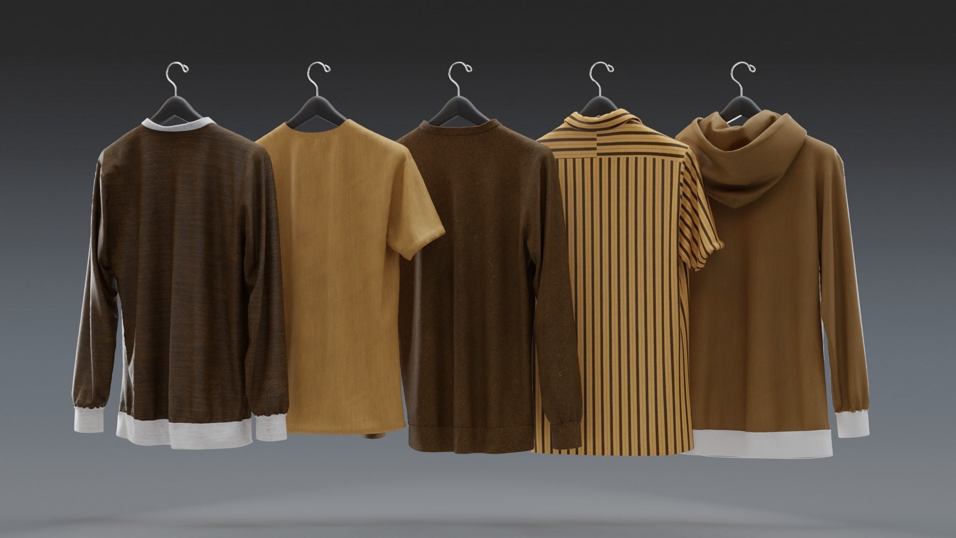Hanging Clothes 3D model_2