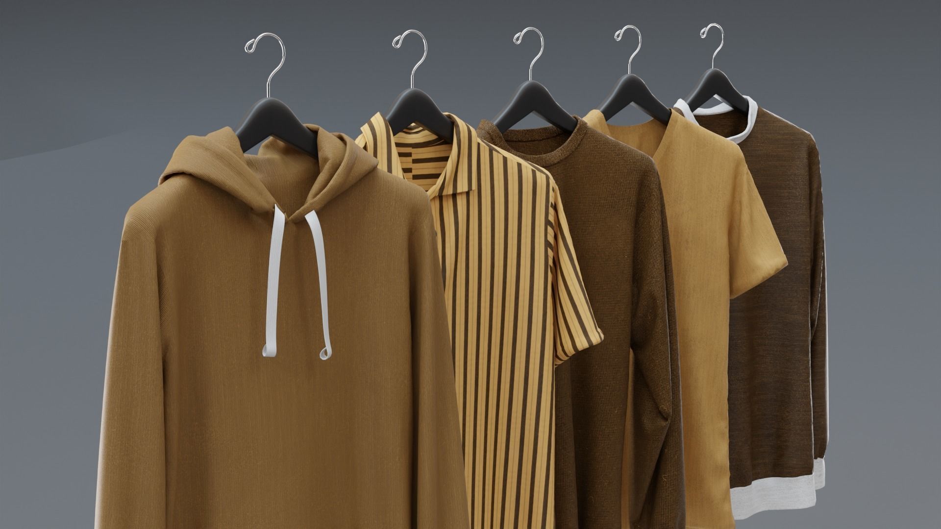 Hanging Clothes 3D model_4