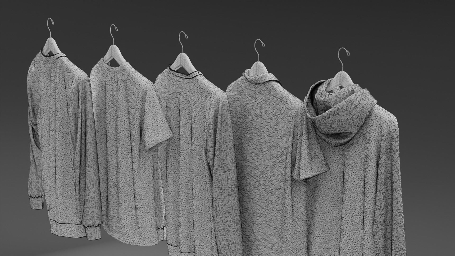 Hanging Clothes 3D model_7