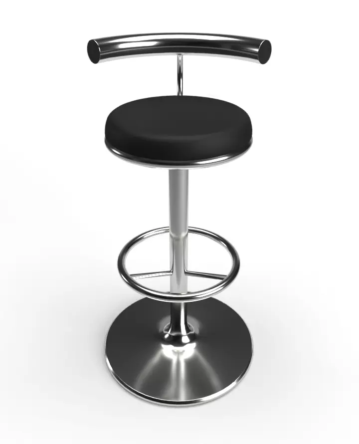 Bar Stool 3D model_0