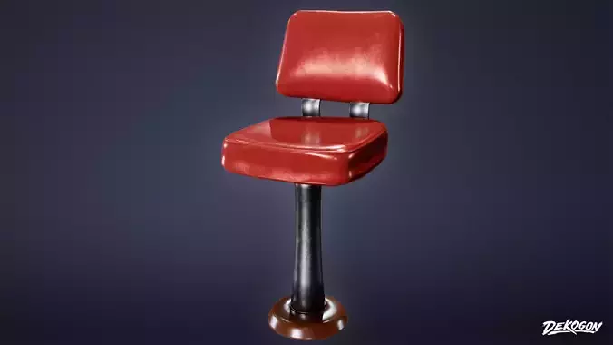 TRIANGLE DINER - Bar Chair 01 - LOW POLY