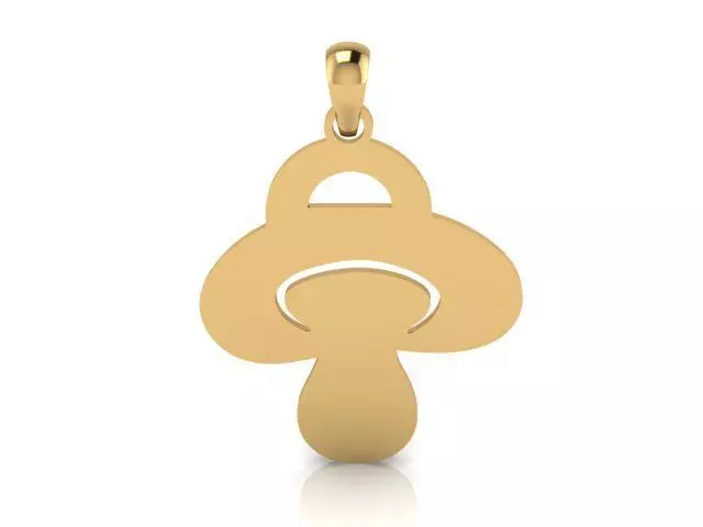Baby Pacifier Pendant 3DM STL OBJ MTL Free 3D print model