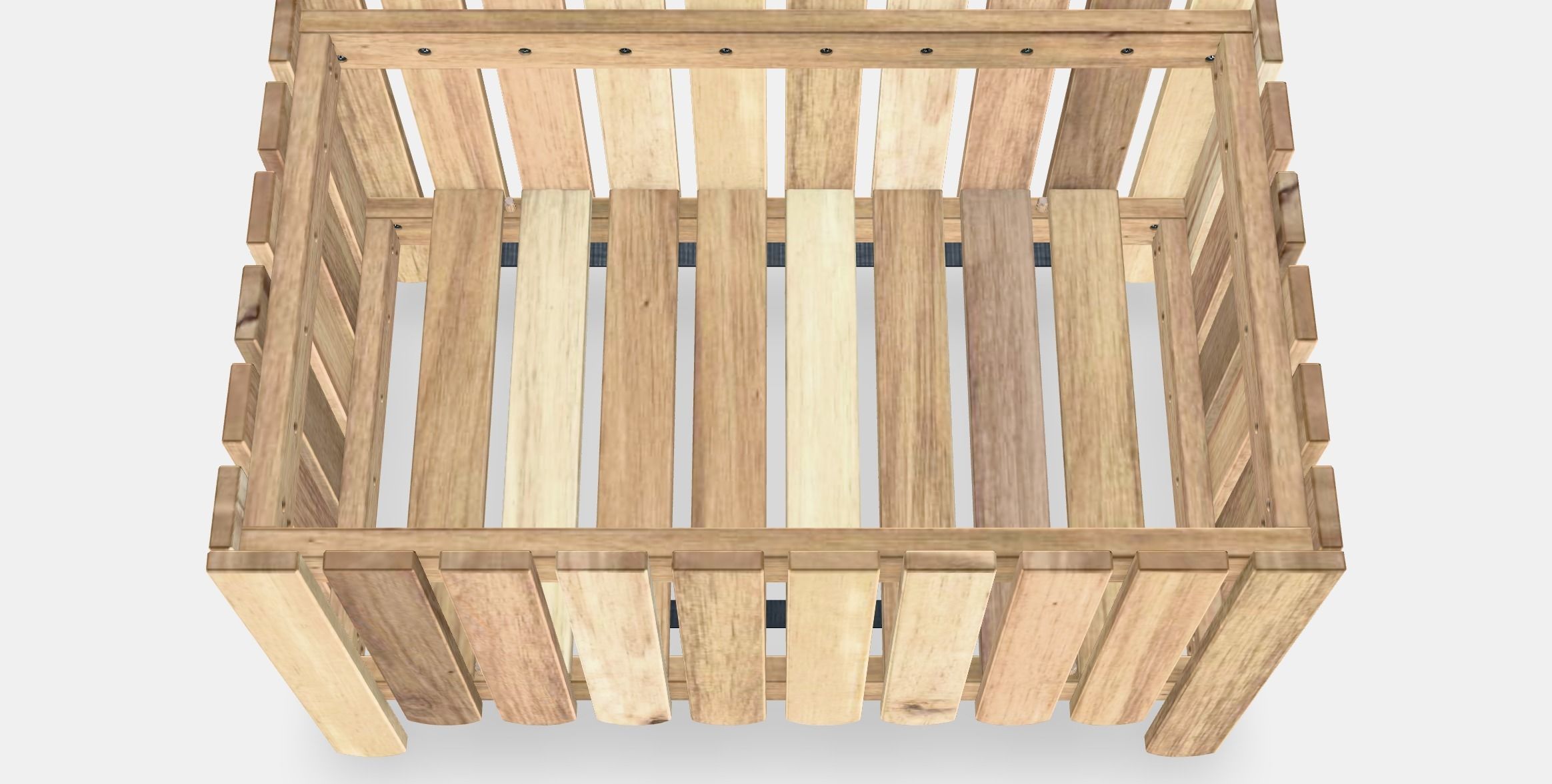 ASKHOLMEN Flower box Low-poly 3D model_8