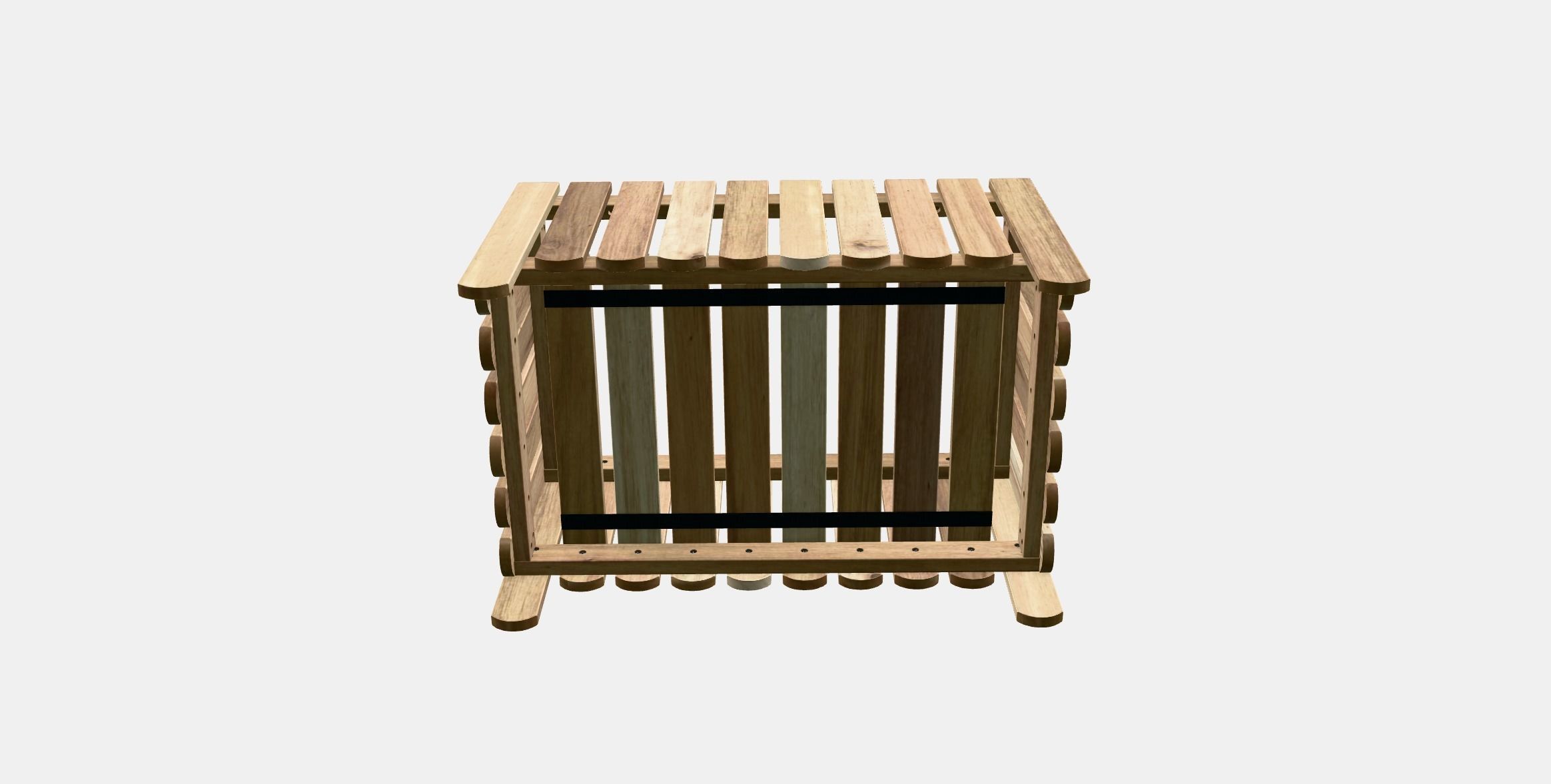 ASKHOLMEN Flower box Low-poly 3D model_10