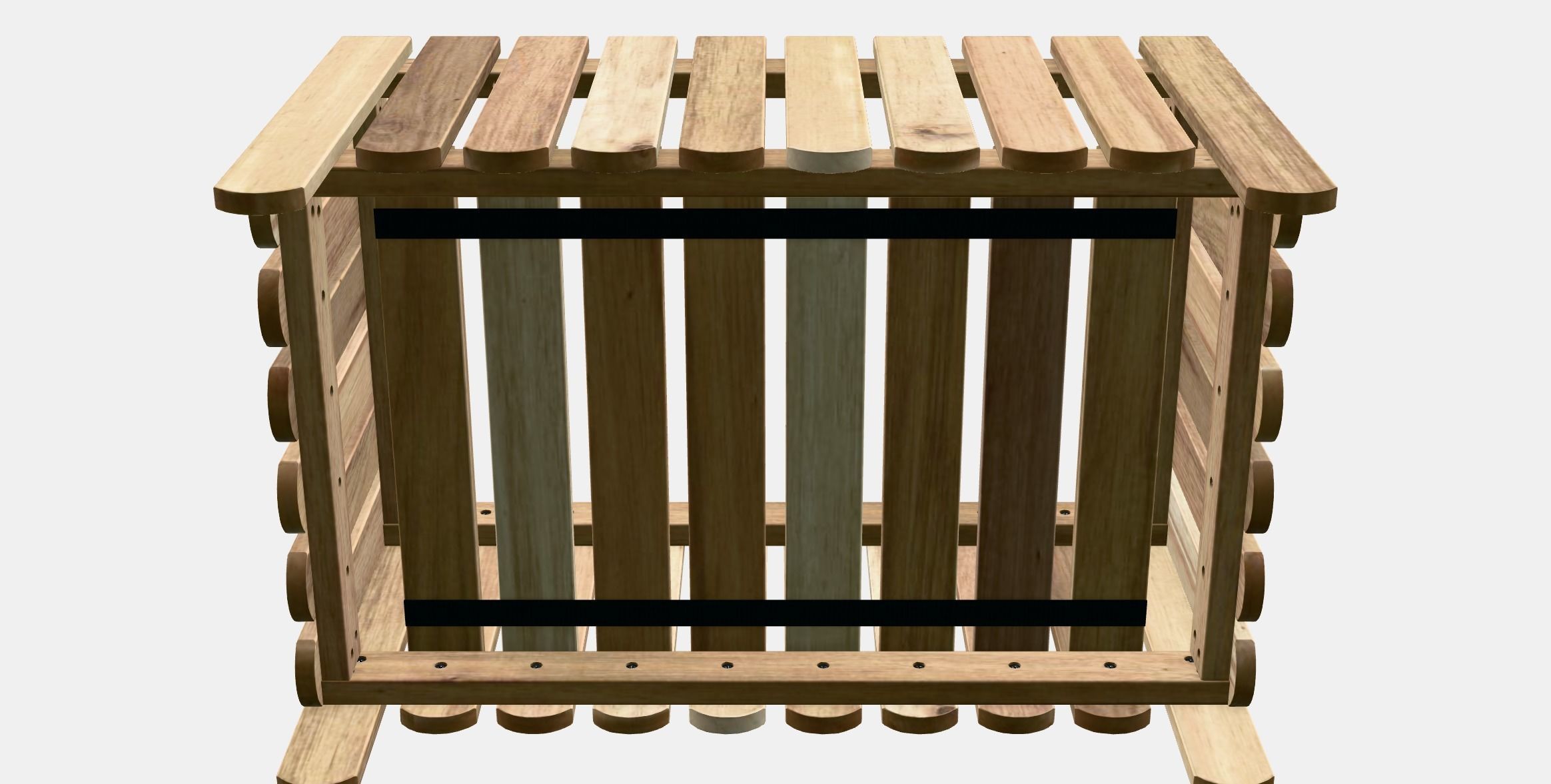 ASKHOLMEN Flower box Low-poly 3D model_9