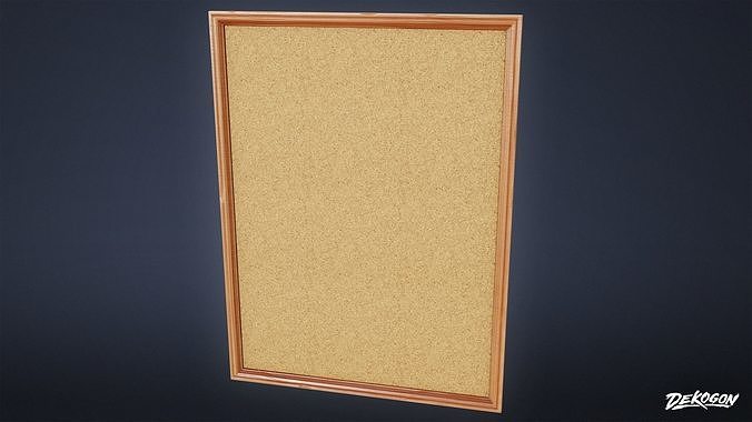 TRIANGLE DINER - Cork Board 01 - LOW POLY Low-poly 3D model