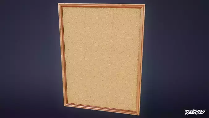 TRIANGLE DINER - Cork Board 01 - LOW POLY