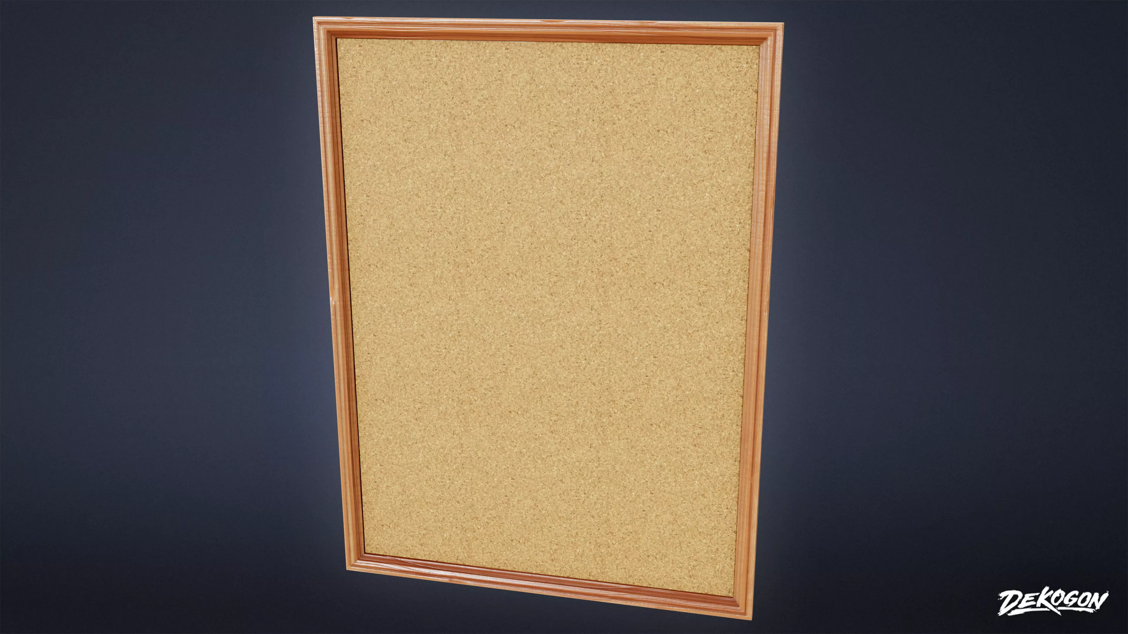 TRIANGLE DINER - Cork Board 01 - LOW POLY Low-poly 3D model_0