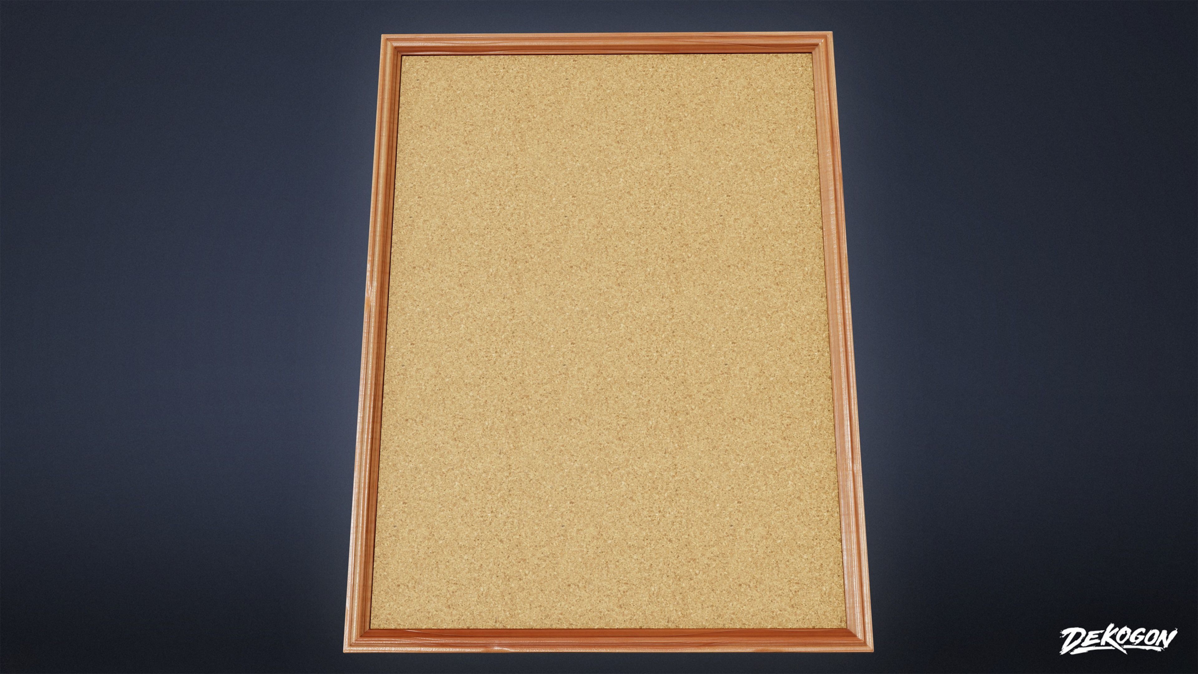 TRIANGLE DINER - Cork Board 01 - LOW POLY Low-poly 3D model_4
