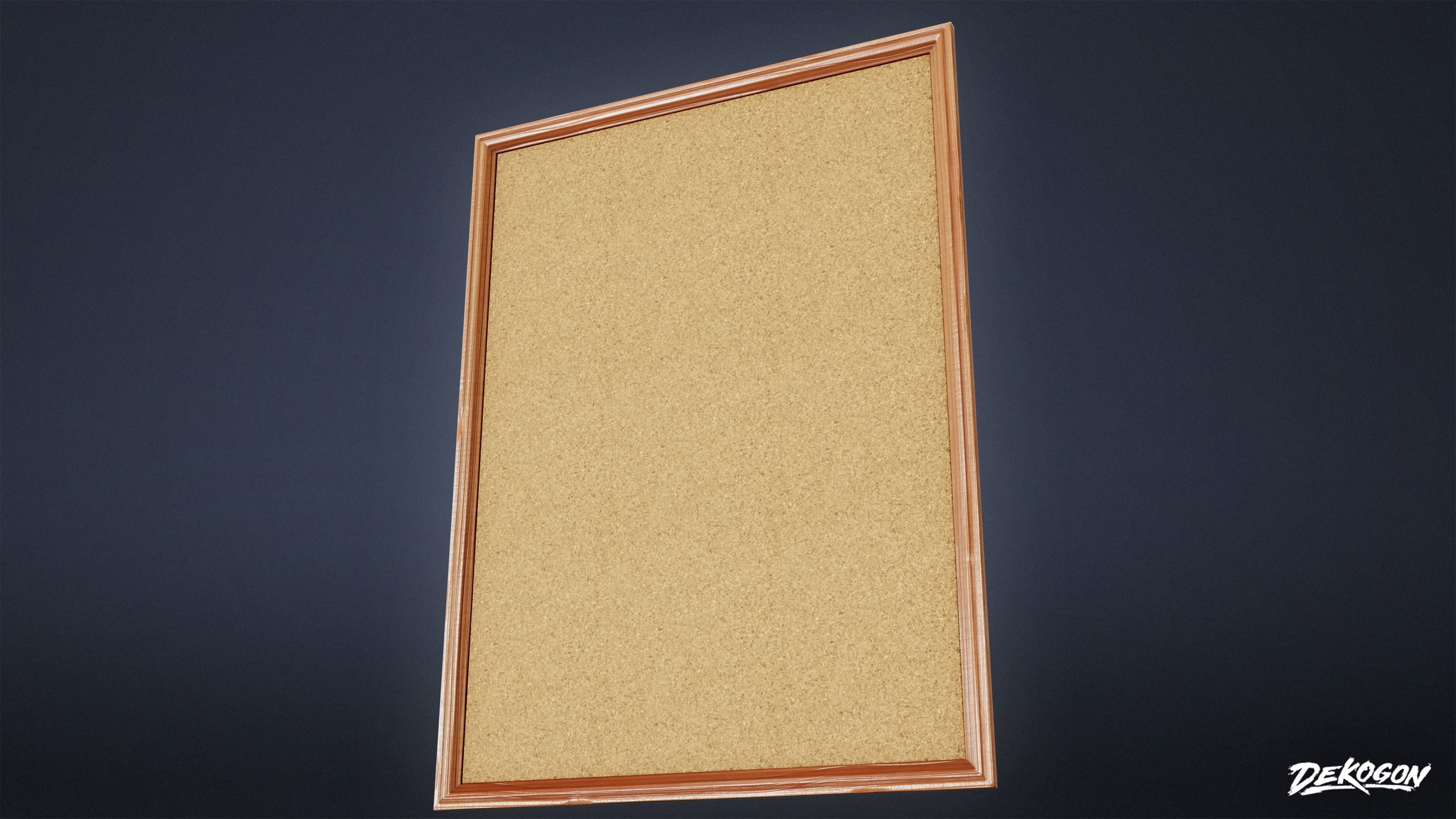 TRIANGLE DINER - Cork Board 01 - LOW POLY Low-poly 3D model_5