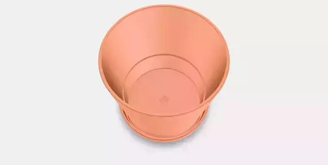 BRUNBAR Plant pot with saucer