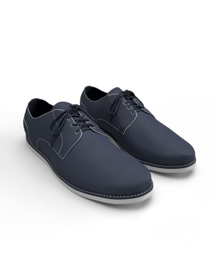 Mens Classic Shoes 3D model_1
