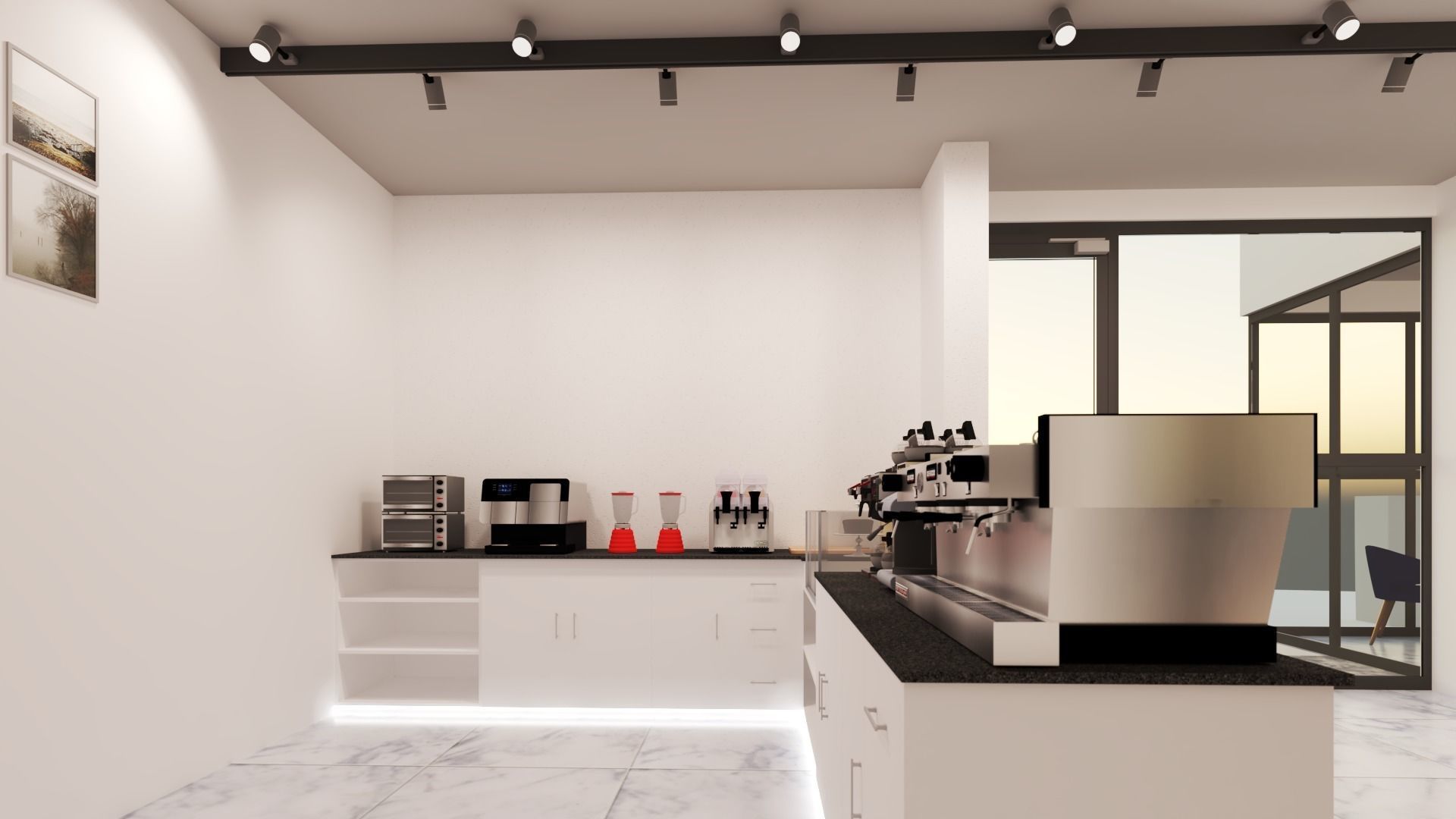 Cafe design 3D model_8