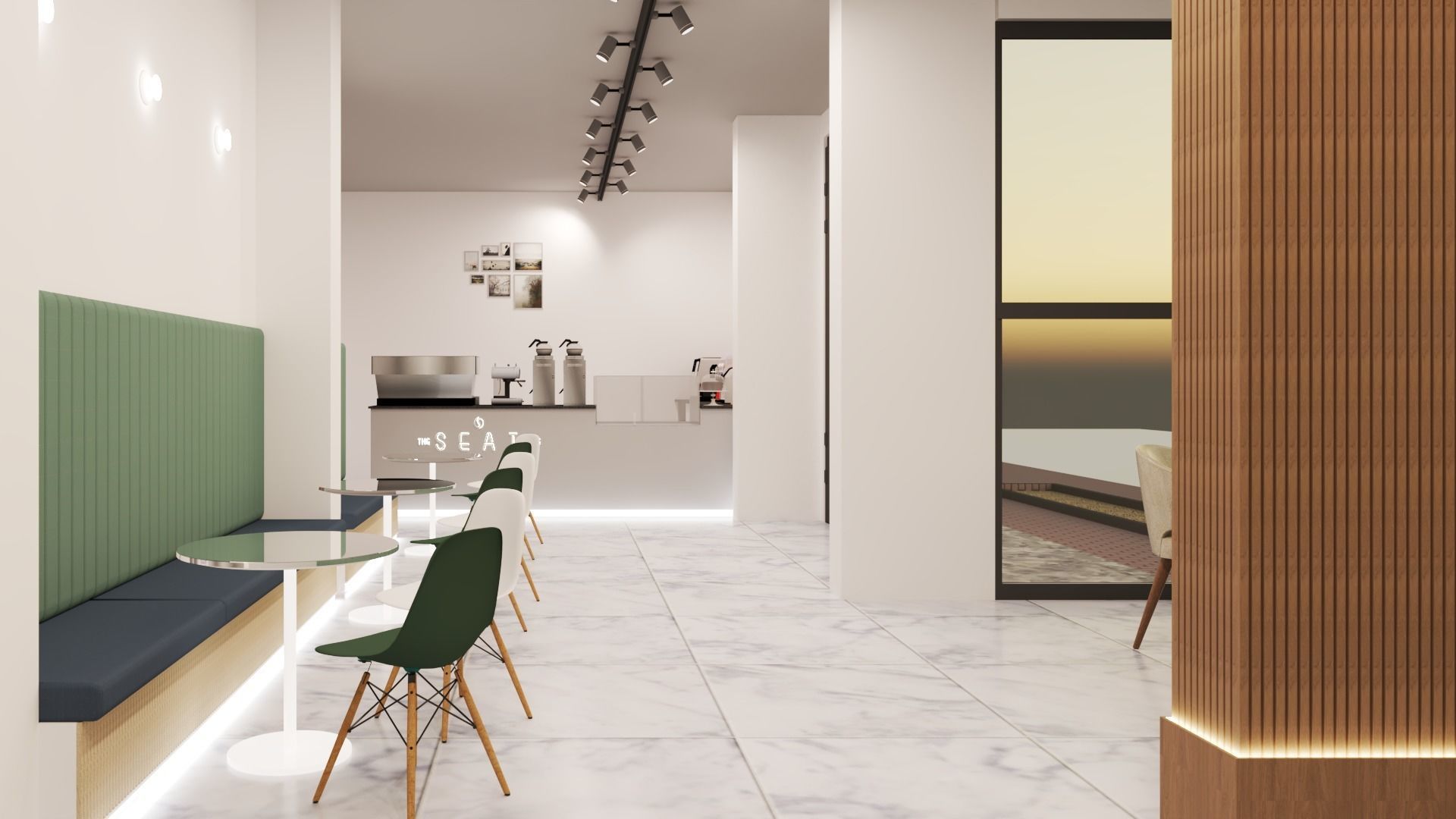 Cafe design 3D model_2