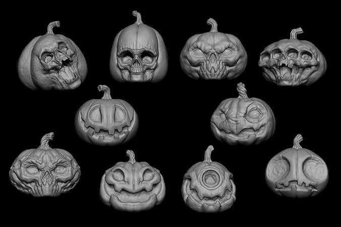 Pack Pumpkin Halloween STL Print