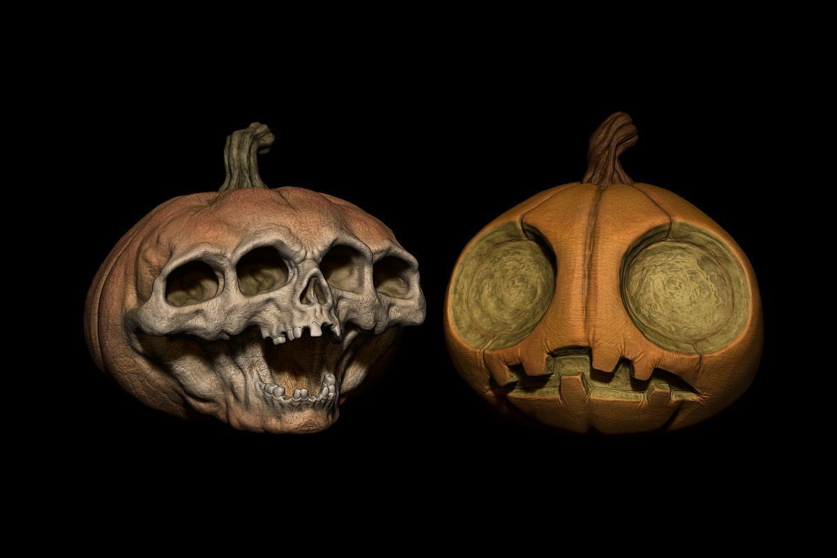 Pack Pumpkin Halloween STL Print 3D print model_11