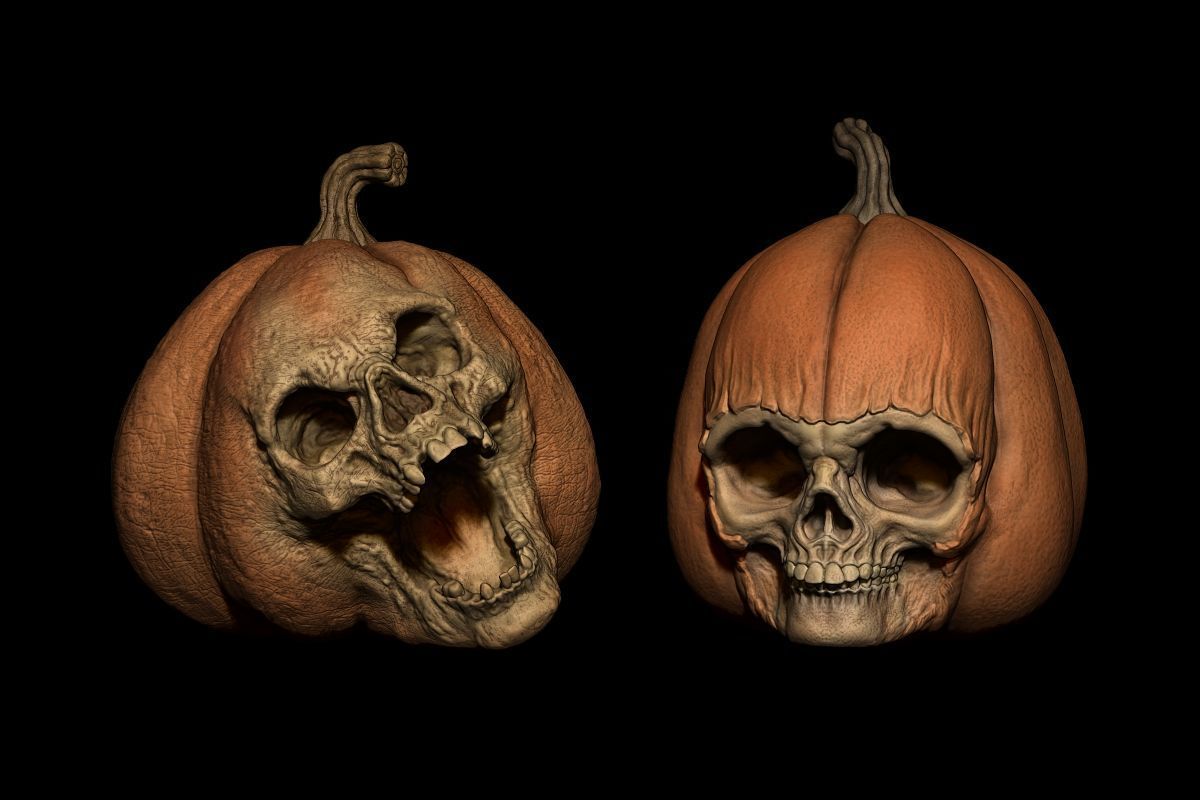 Pack Pumpkin Halloween STL Print 3D print model_10