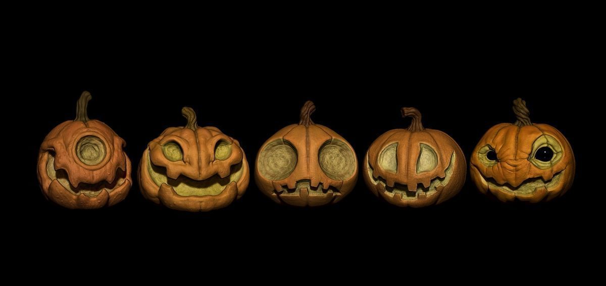 Pack Pumpkin Halloween STL Print 3D print model_13