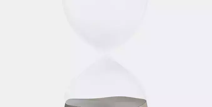 EFTERTANKA Decorative hourglass Low-poly 3D model