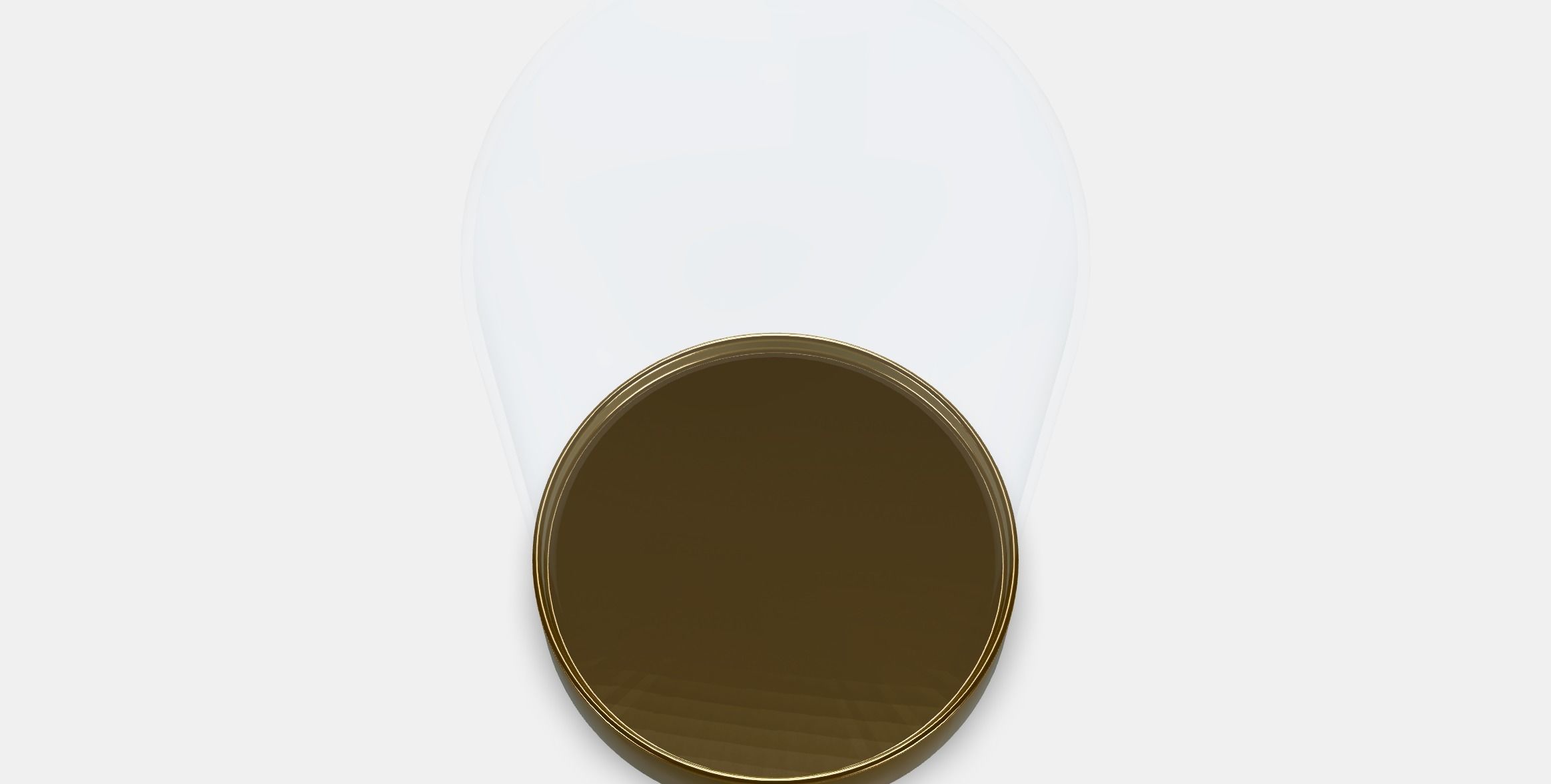 BEGAVNING Glass dome with base Low-poly 3D model_4