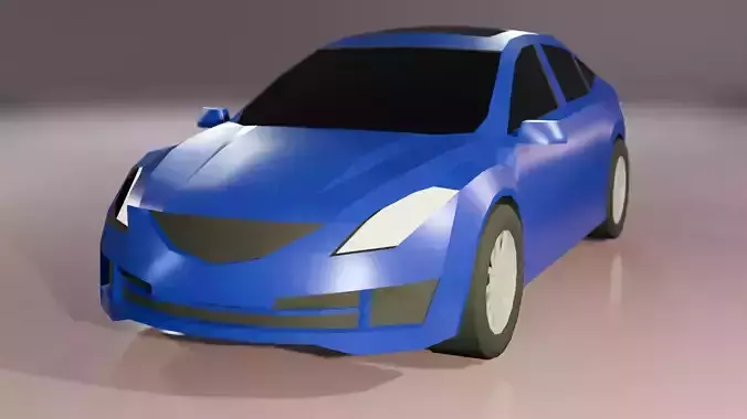 Low Poly Gameready Mazda 6