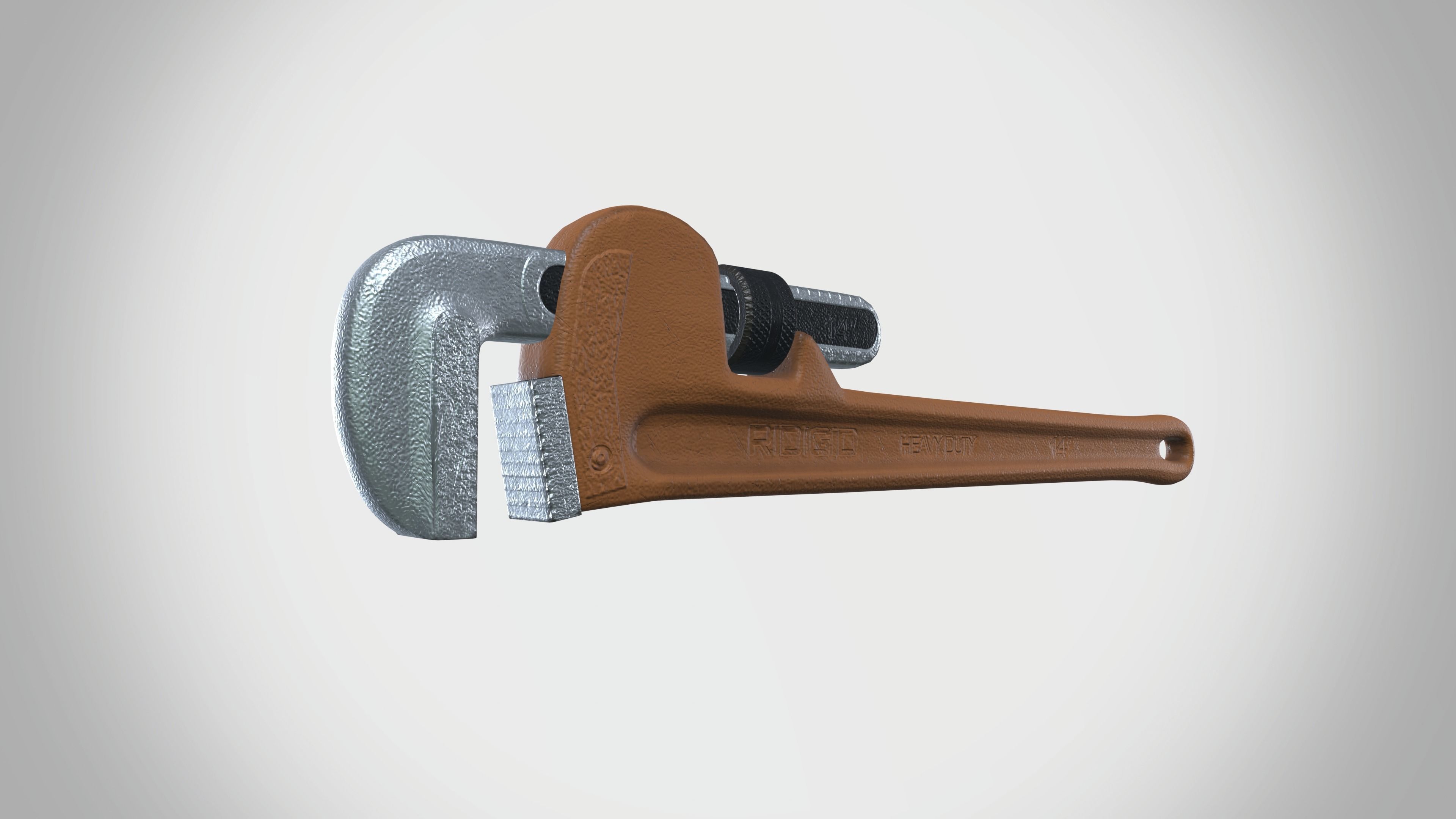 Monkey Wrench 3D model_2