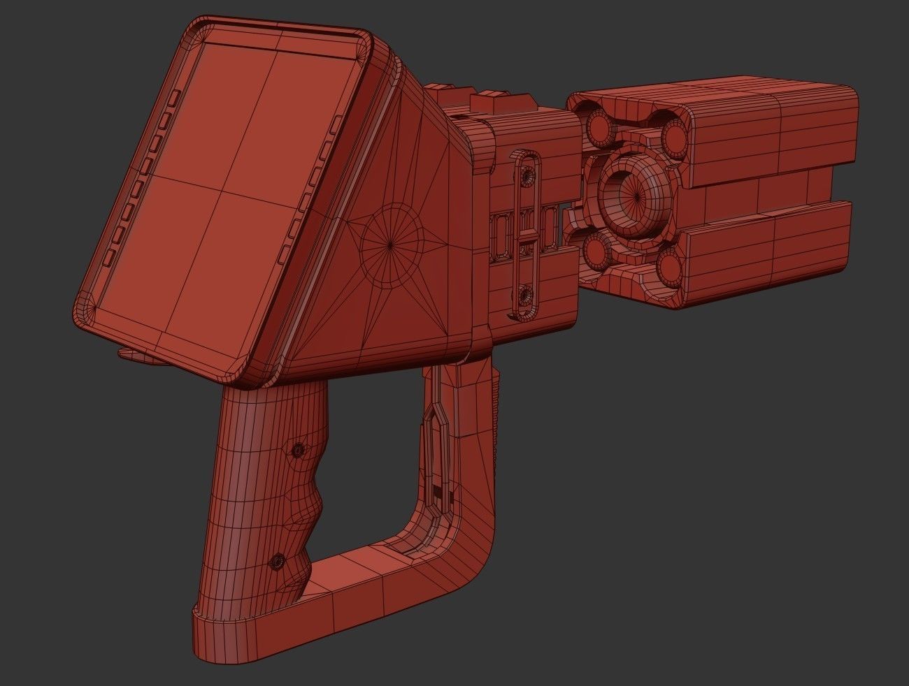 Sci fi Portable Scanner  With Addon Low-poly 3D model_37