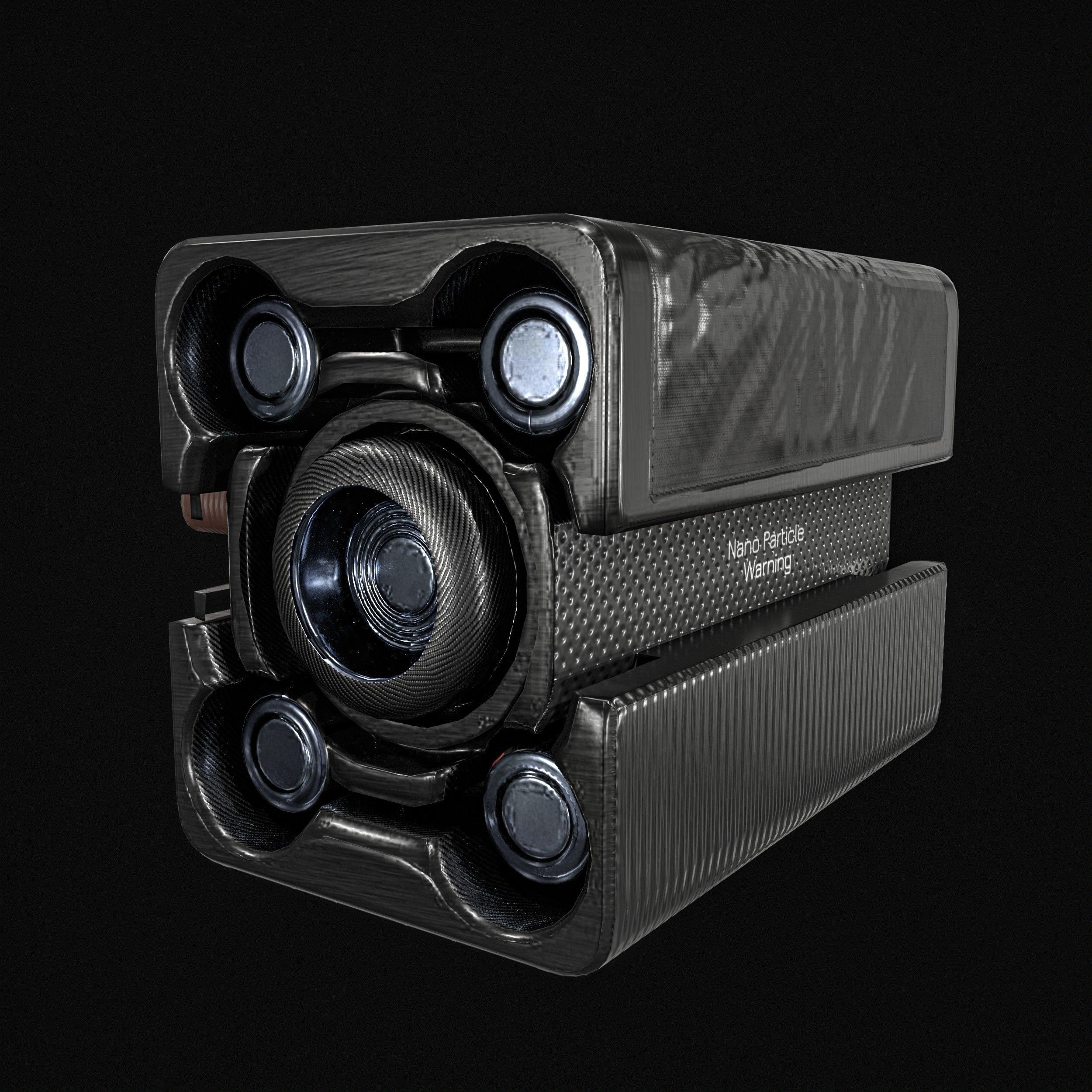 Sci fi Portable Scanner  With Addon Low-poly 3D model_22