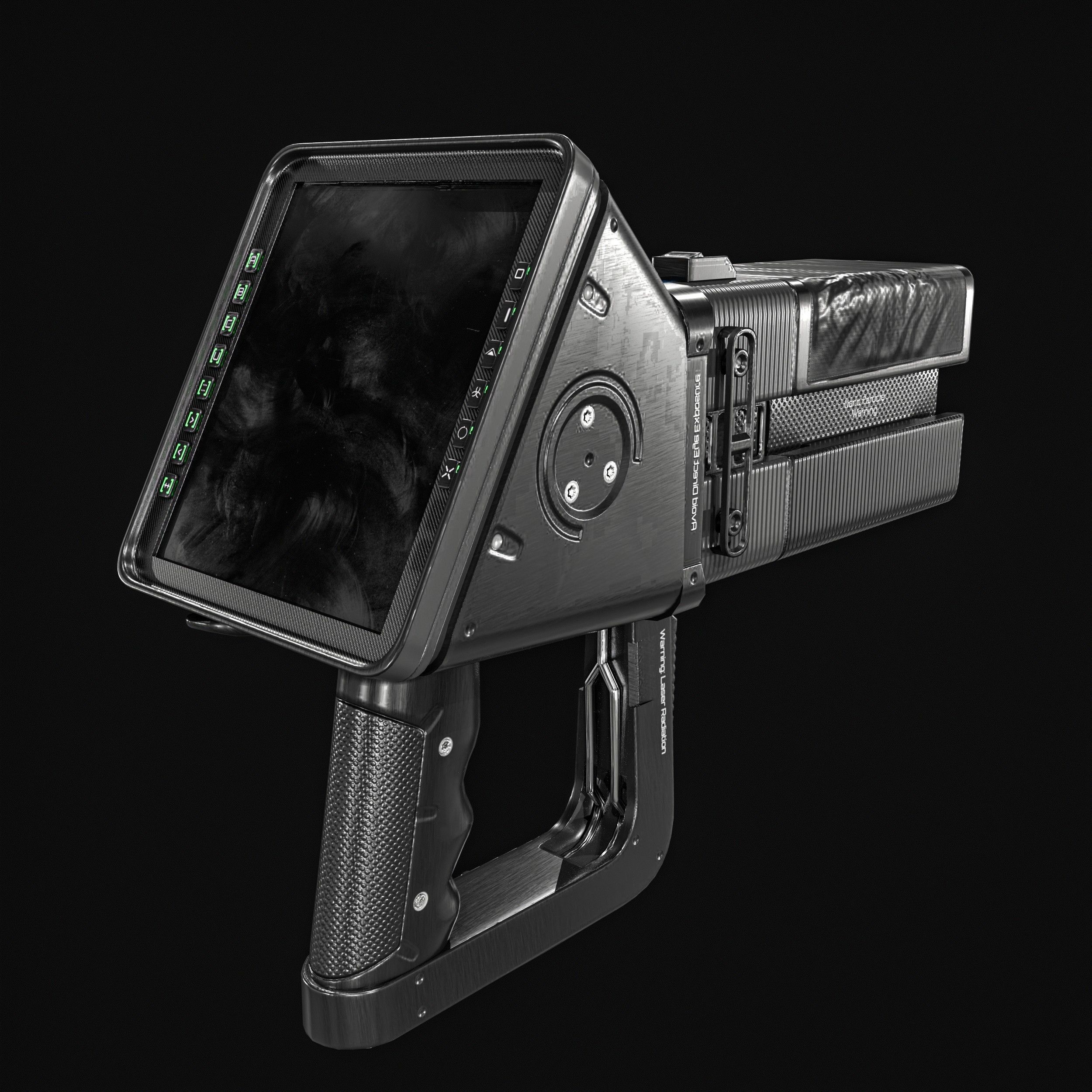 Sci fi Portable Scanner  With Addon Low-poly 3D model_24