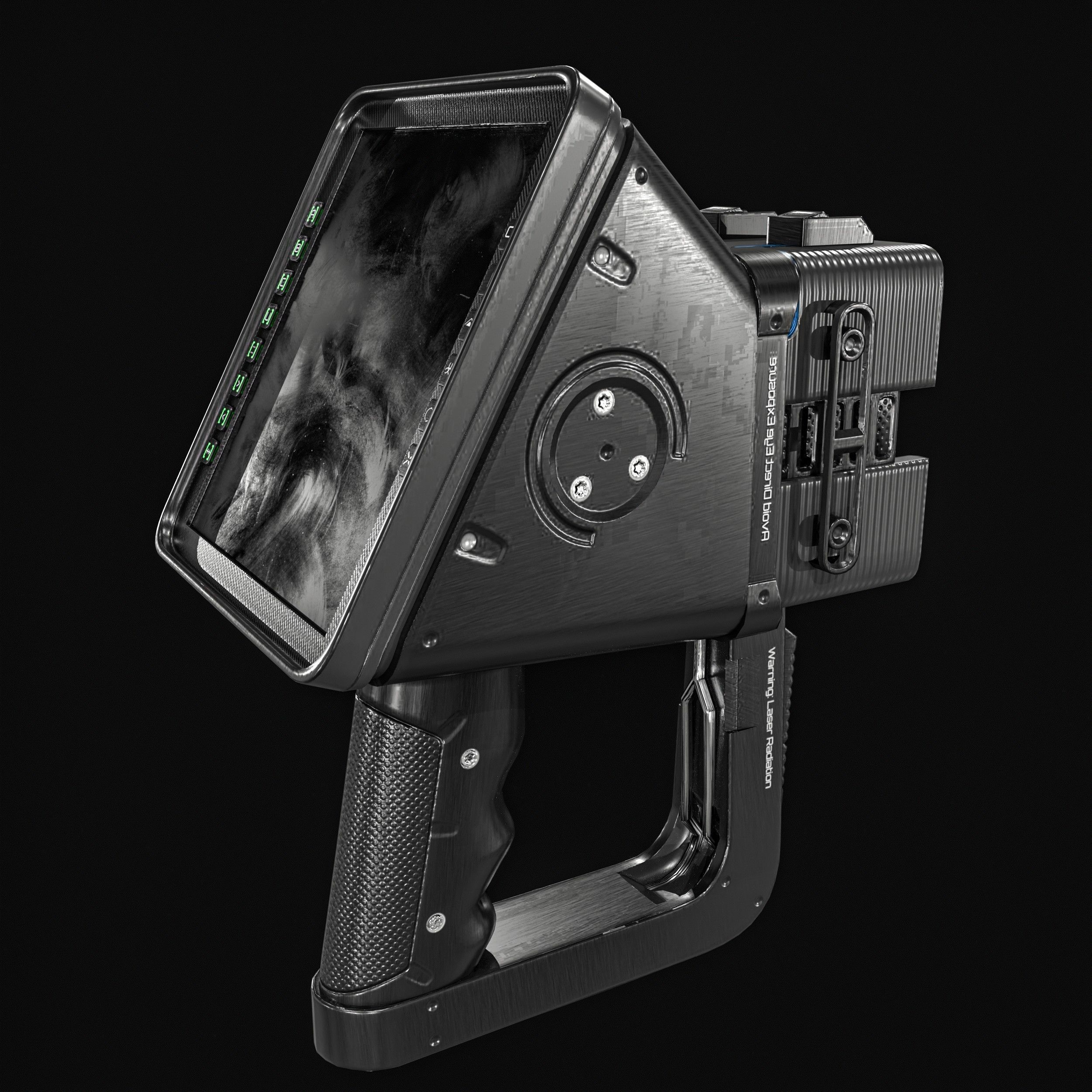 Sci fi Portable Scanner  With Addon Low-poly 3D model_10