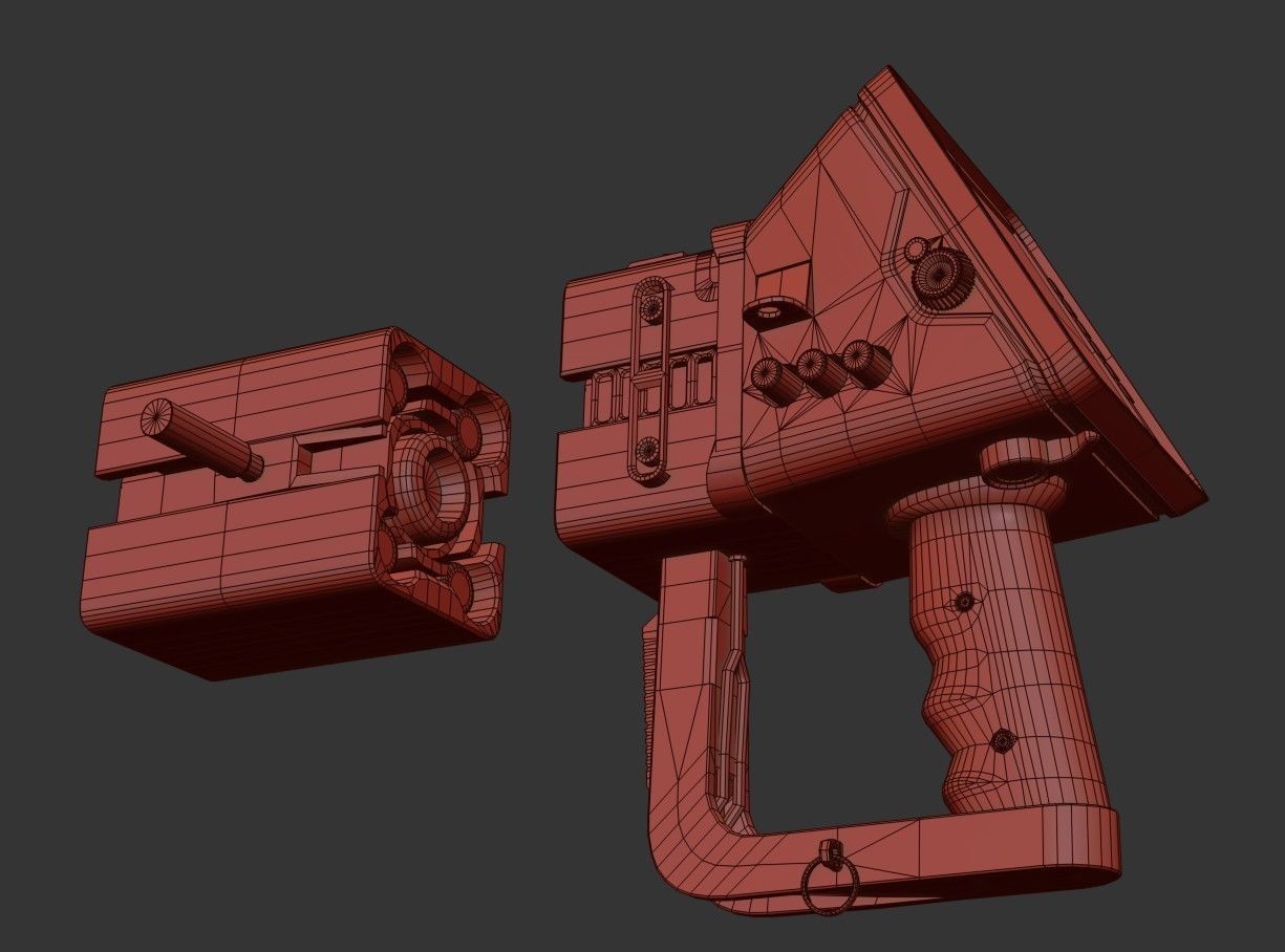 Sci fi Portable Scanner  With Addon Low-poly 3D model_38